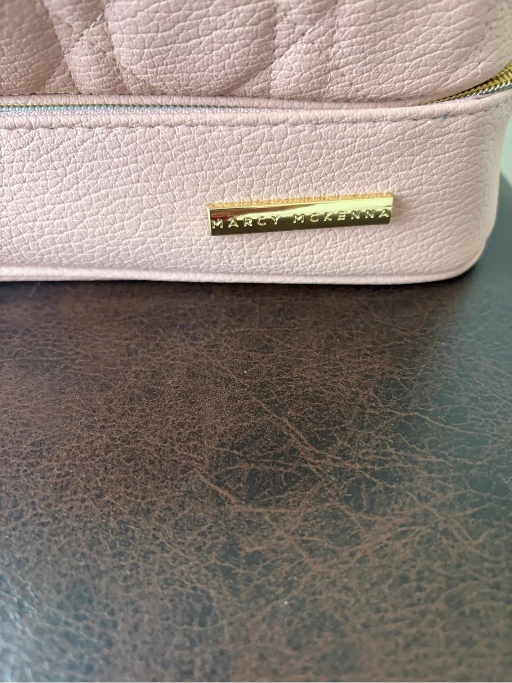 Marcy Mckenna Glam Bag Modern Beauty Case Rose Gold NWT